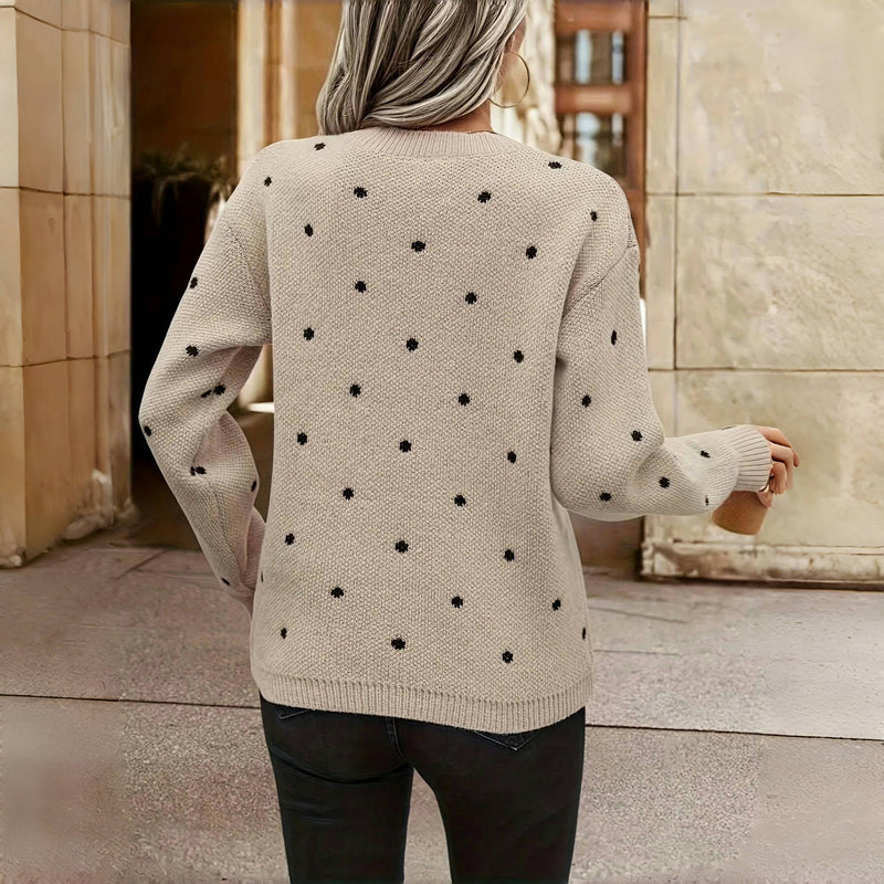 Petra | Elegant Polka Dot jumper
