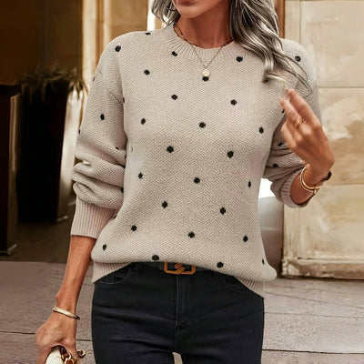 Petra | Elegant Polka Dot jumper