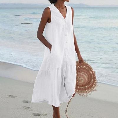 Veronica - Stylish Tummy Covering Summer Dress