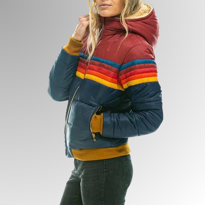 Faye™ Rainbow Stripe Zip Jacket