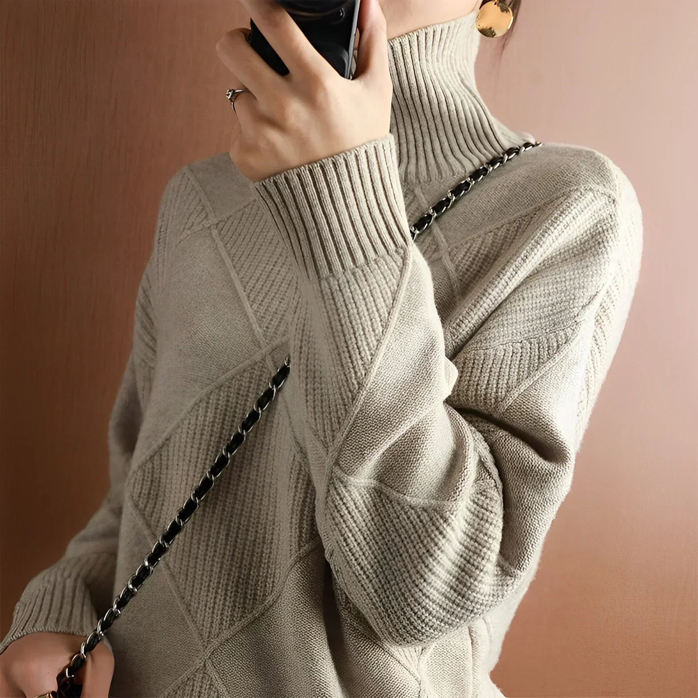 Marcelle | Chunky Roll Neck Jumper