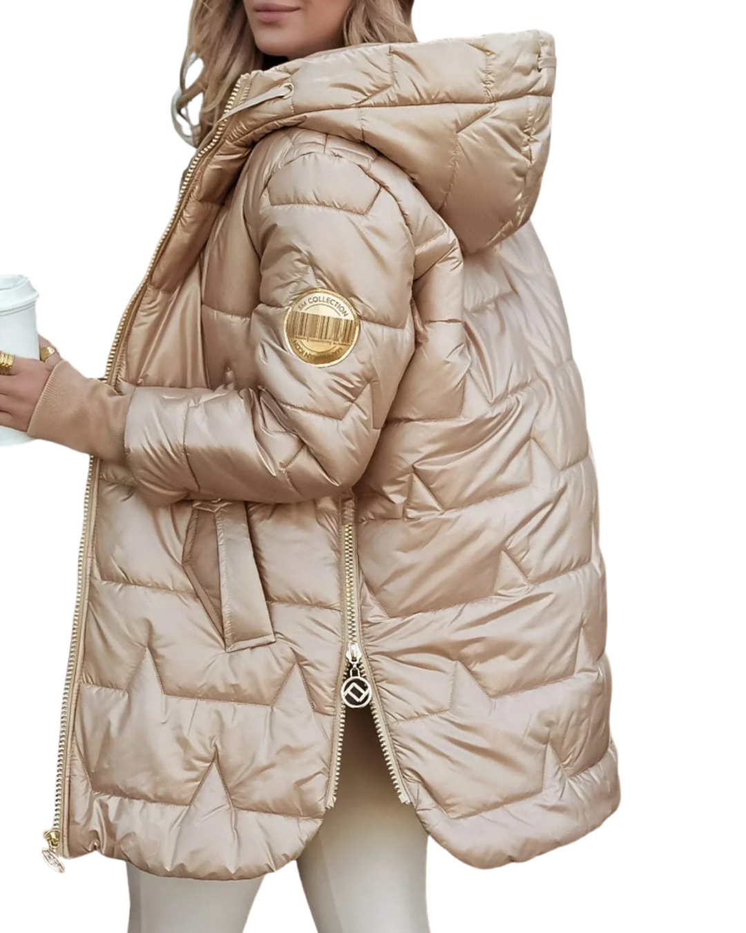 Caroline | Quilted Hooded Puffer Coat