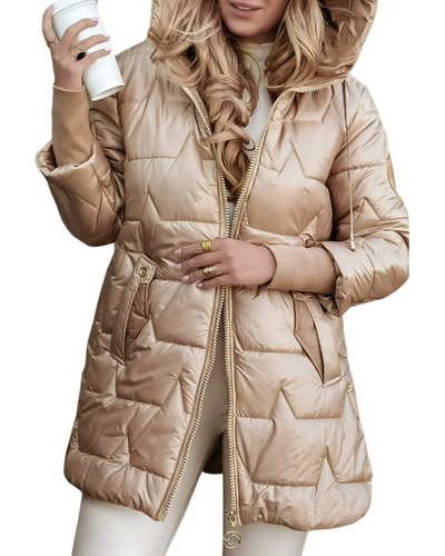 Caroline | Quilted Hooded Puffer Coat