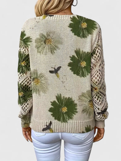 Aurélie | Elegant jumper with floral pattern