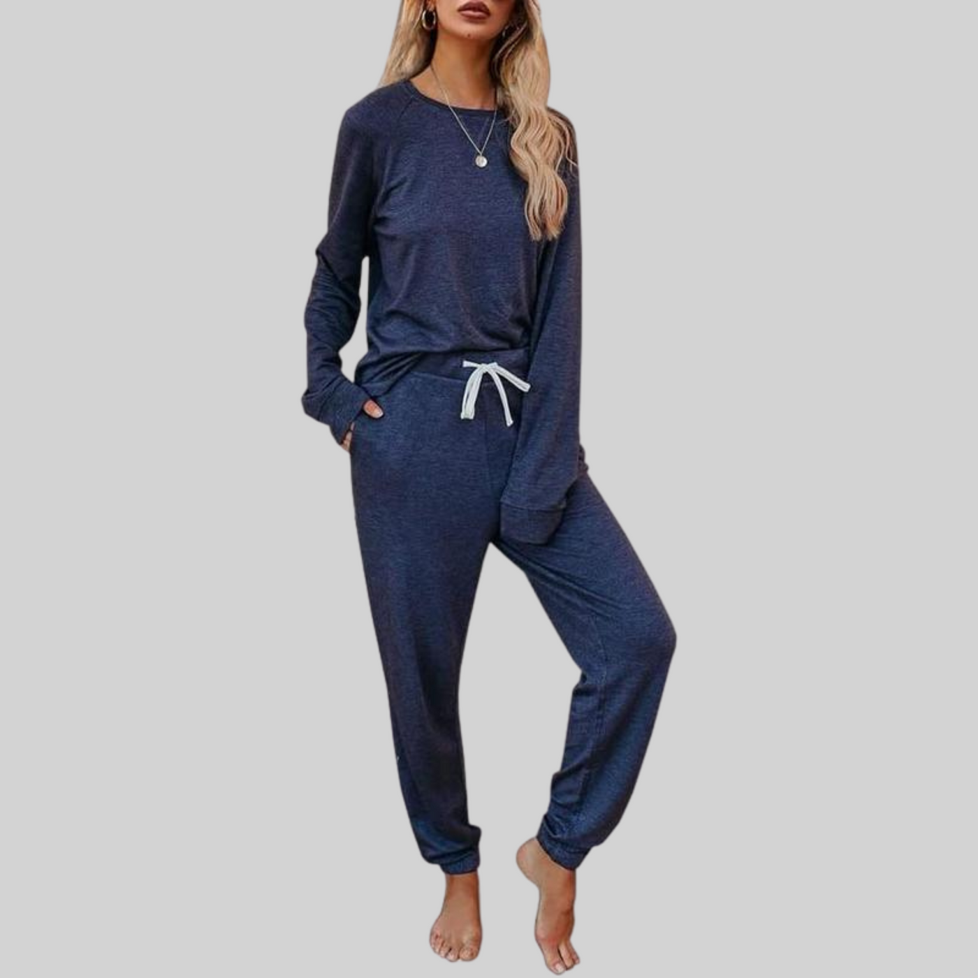 Jocelyn™ - Casual Long Sleeve and Joggers Set