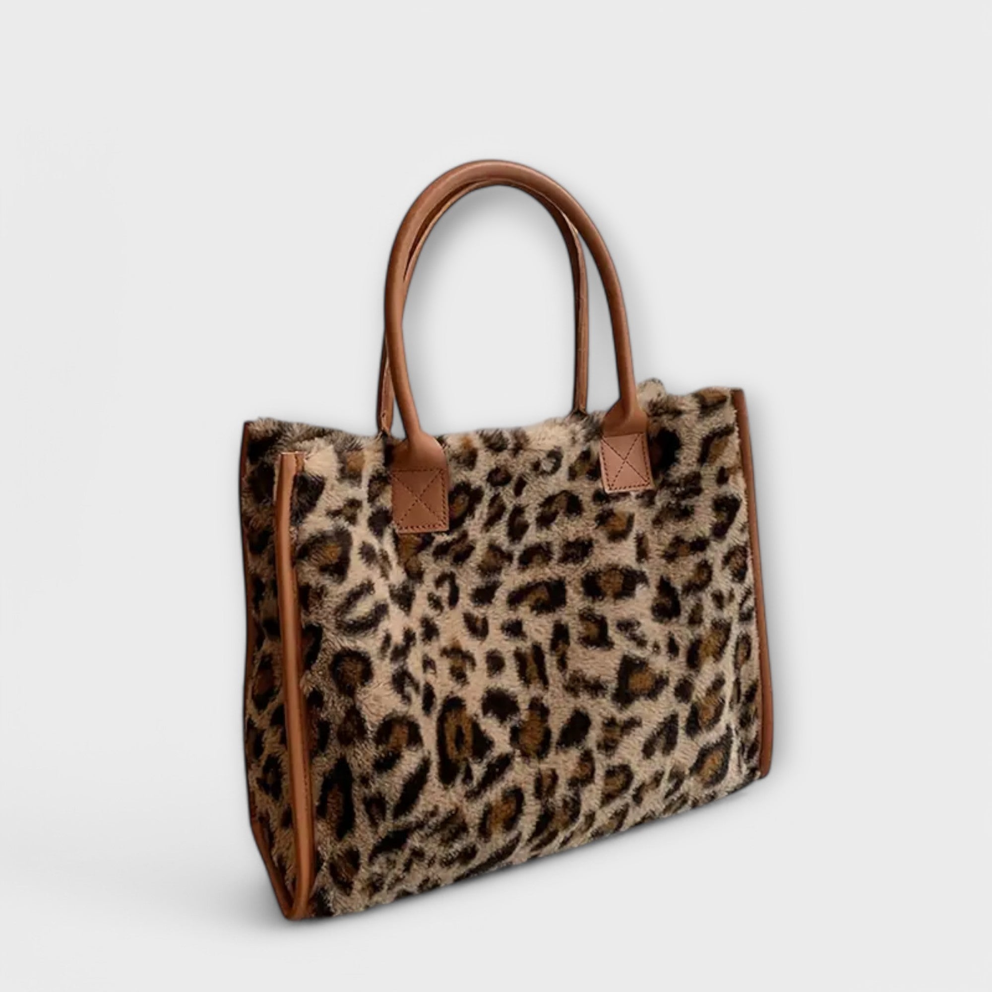 Holly - Stylish Leopard Print Plush Bag