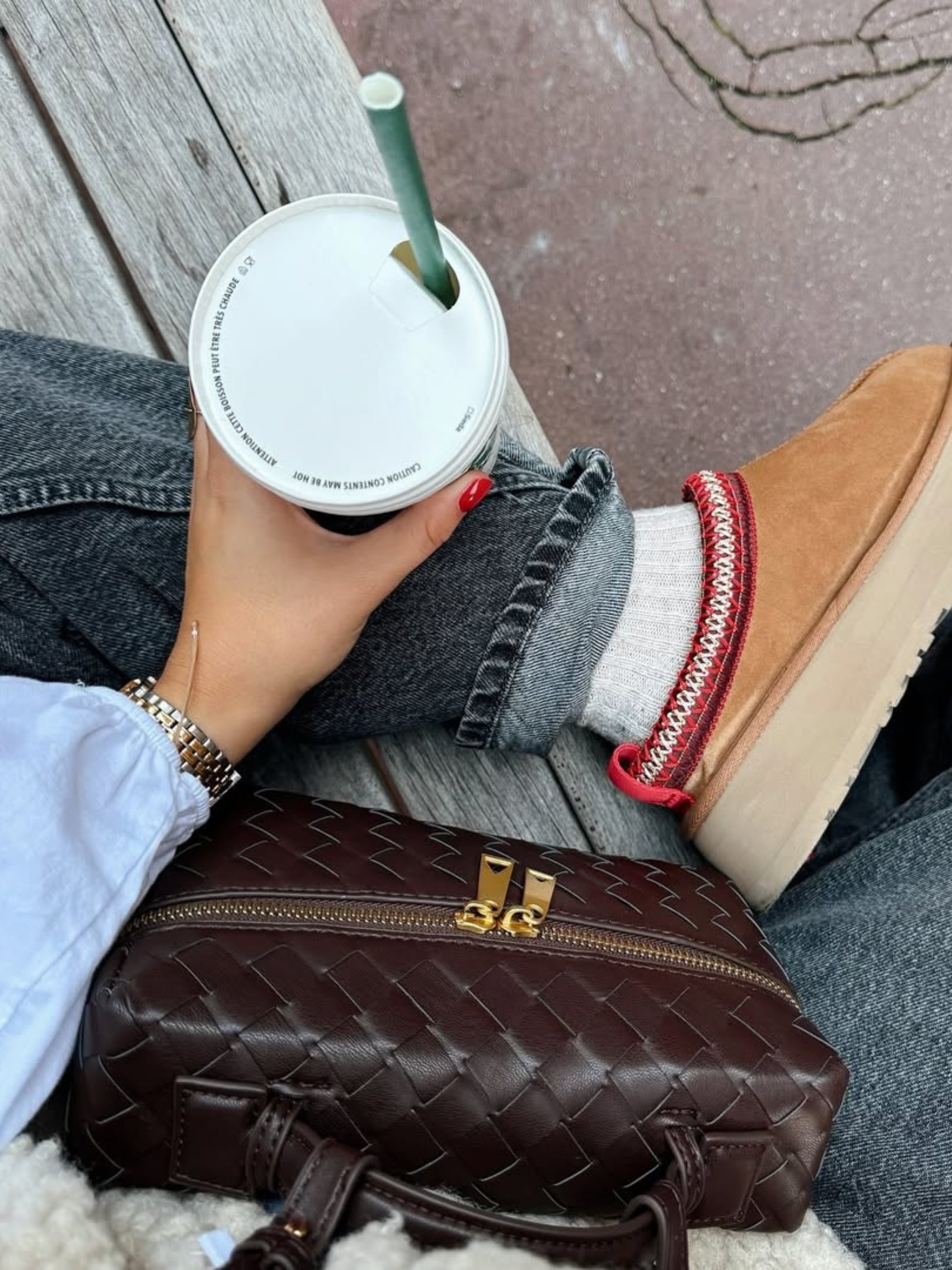 Juliette | Polished Structured Woven Bag