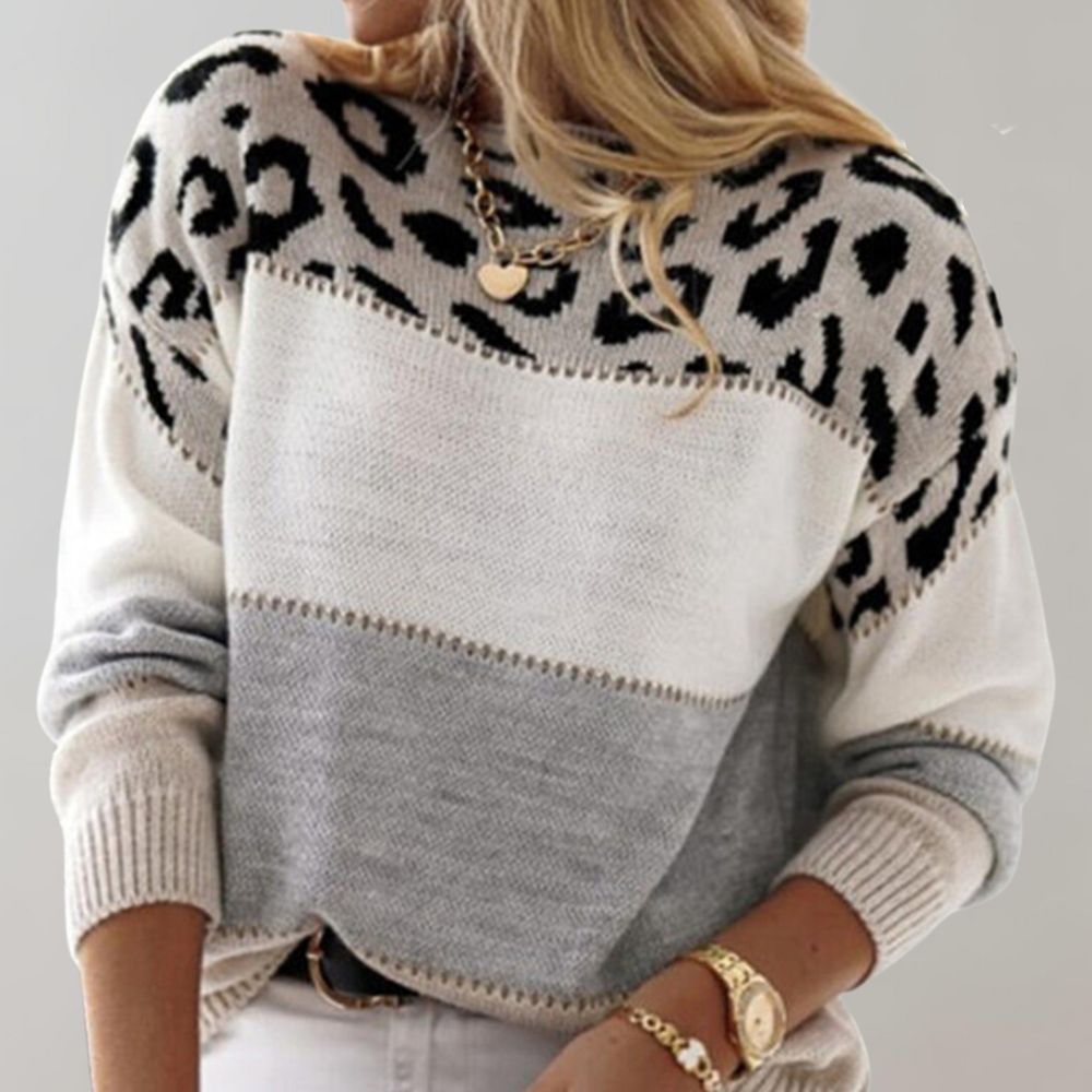 Charlene | Leopard Print Casual Jumper
