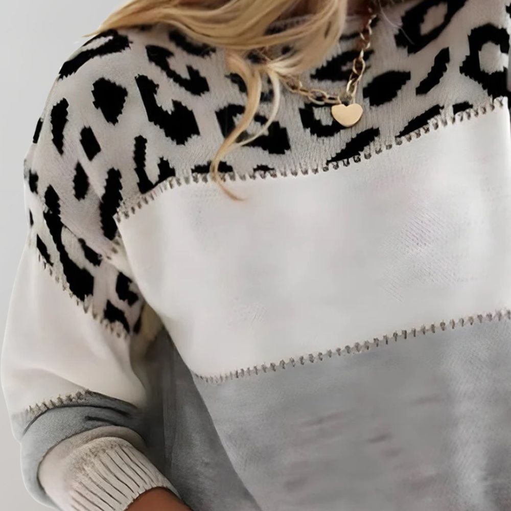 Charlene | Leopard Print Casual Jumper