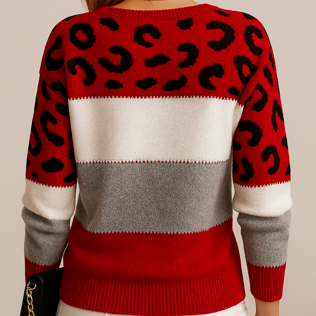 Charlene | Leopard Print Casual Jumper