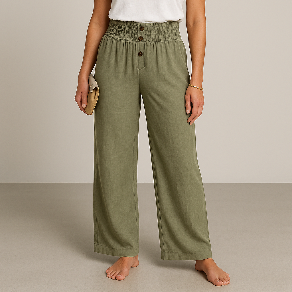Riana™ | High-Waisted Loose Trousers