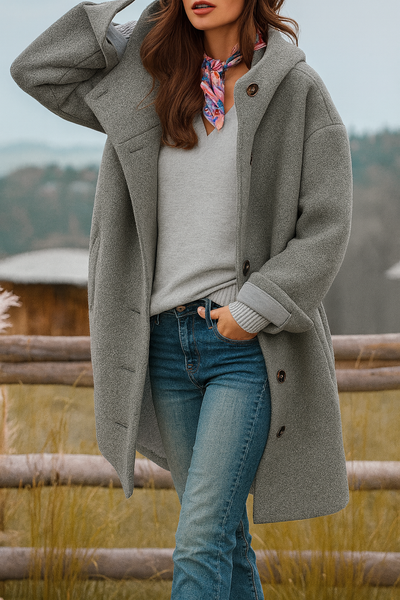 Freja – everyday coat, mid-length and cosy