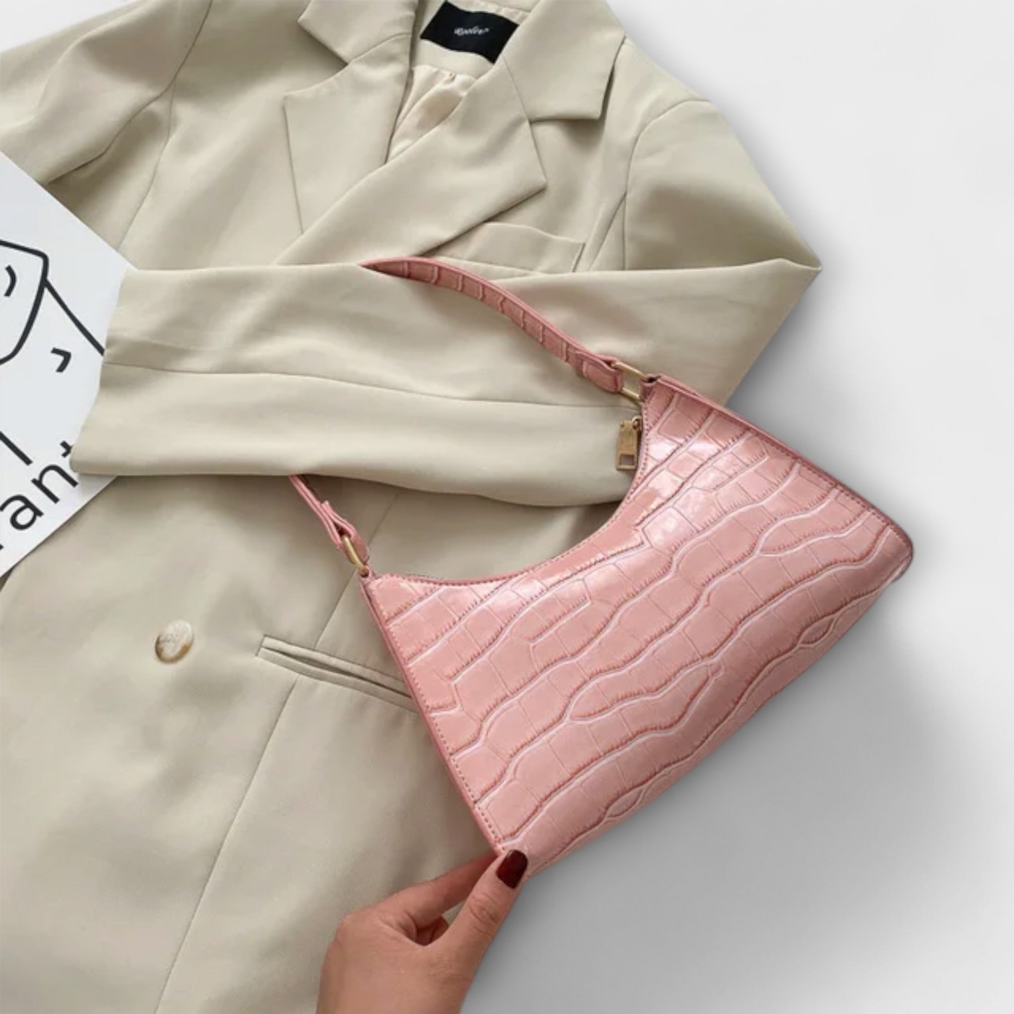 Kelly - Shiny Leather Bag