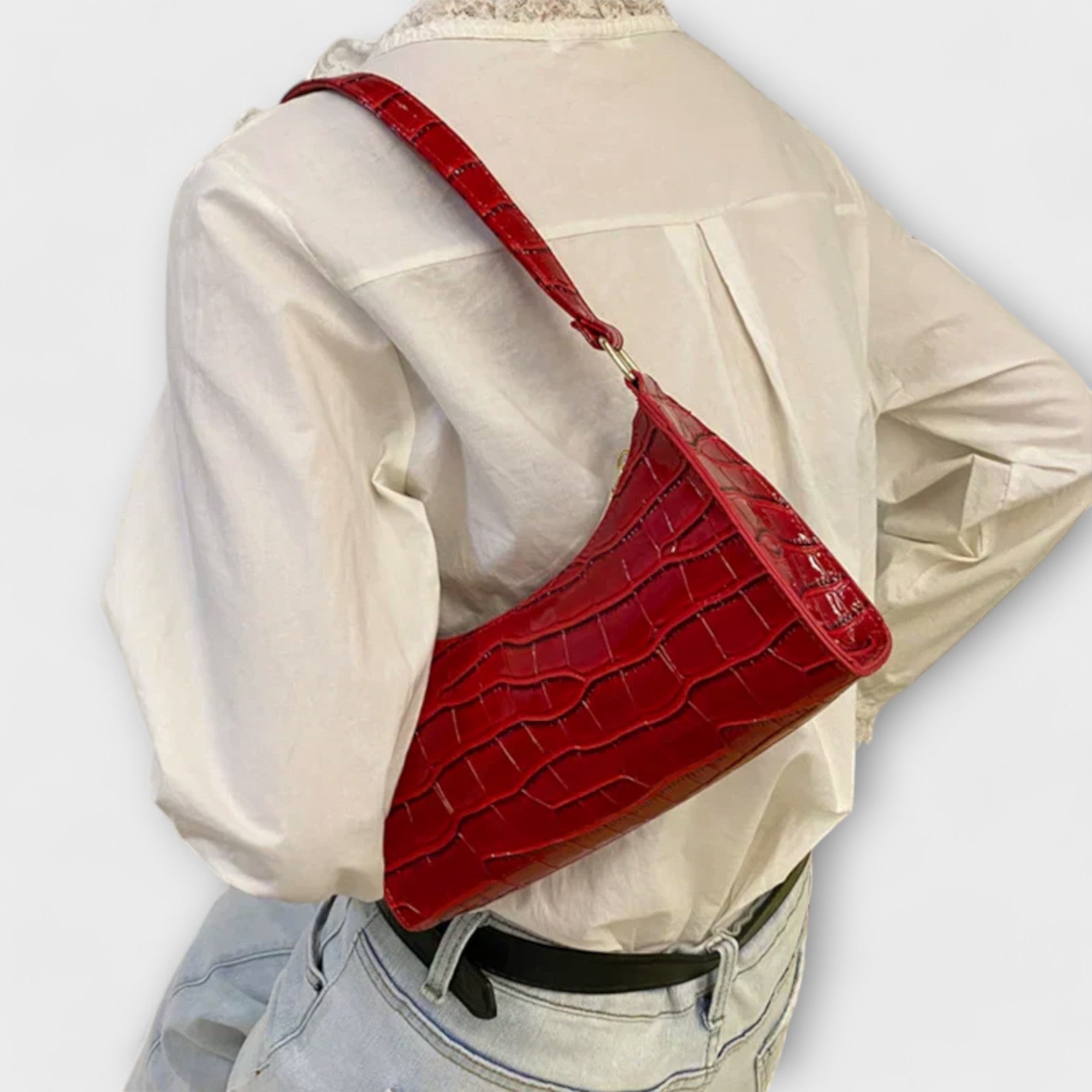 Kelly - Shiny Leather Bag