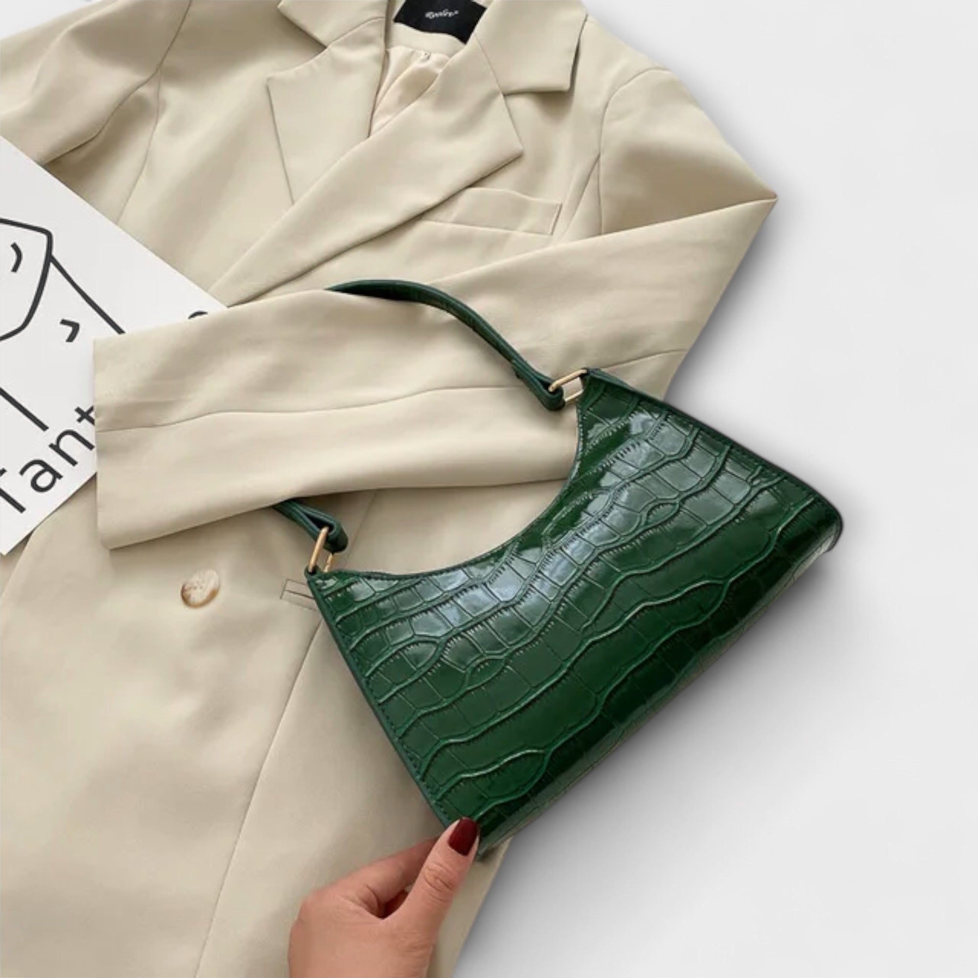 Kelly - Shiny Leather Bag