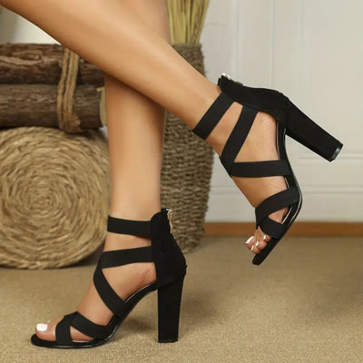 Quinn | Stylish Chunky Heels Sandals