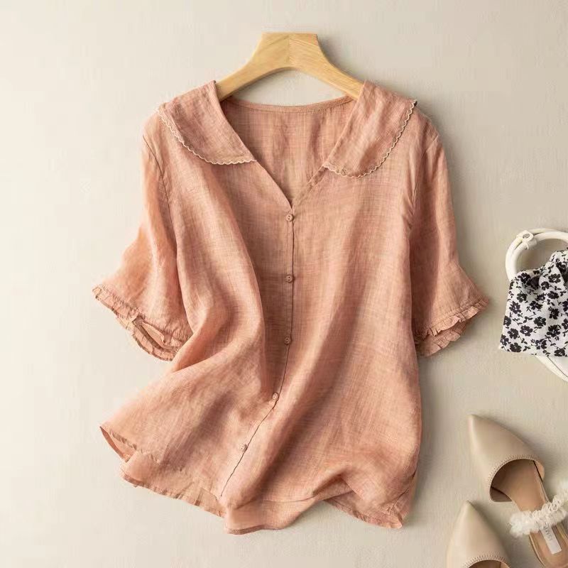 Adele | Lightweight Linen Blouse