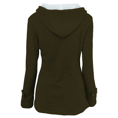 Livia™ Vintage Buckle Hooded Jacket