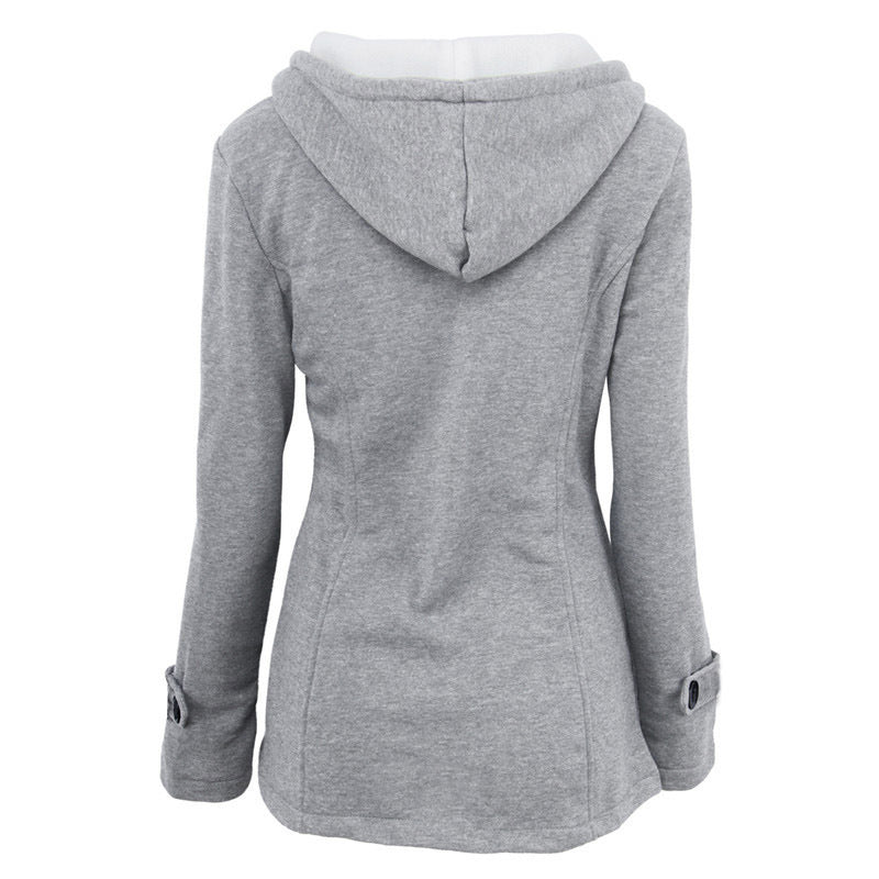 Livia™ Vintage Buckle Hooded Jacket