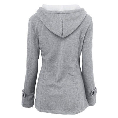 Livia™ Vintage Buckle Hooded Jacket