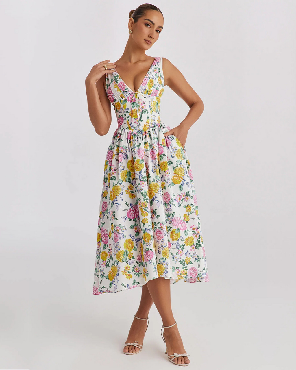 Winry | Fresh Floral Midi