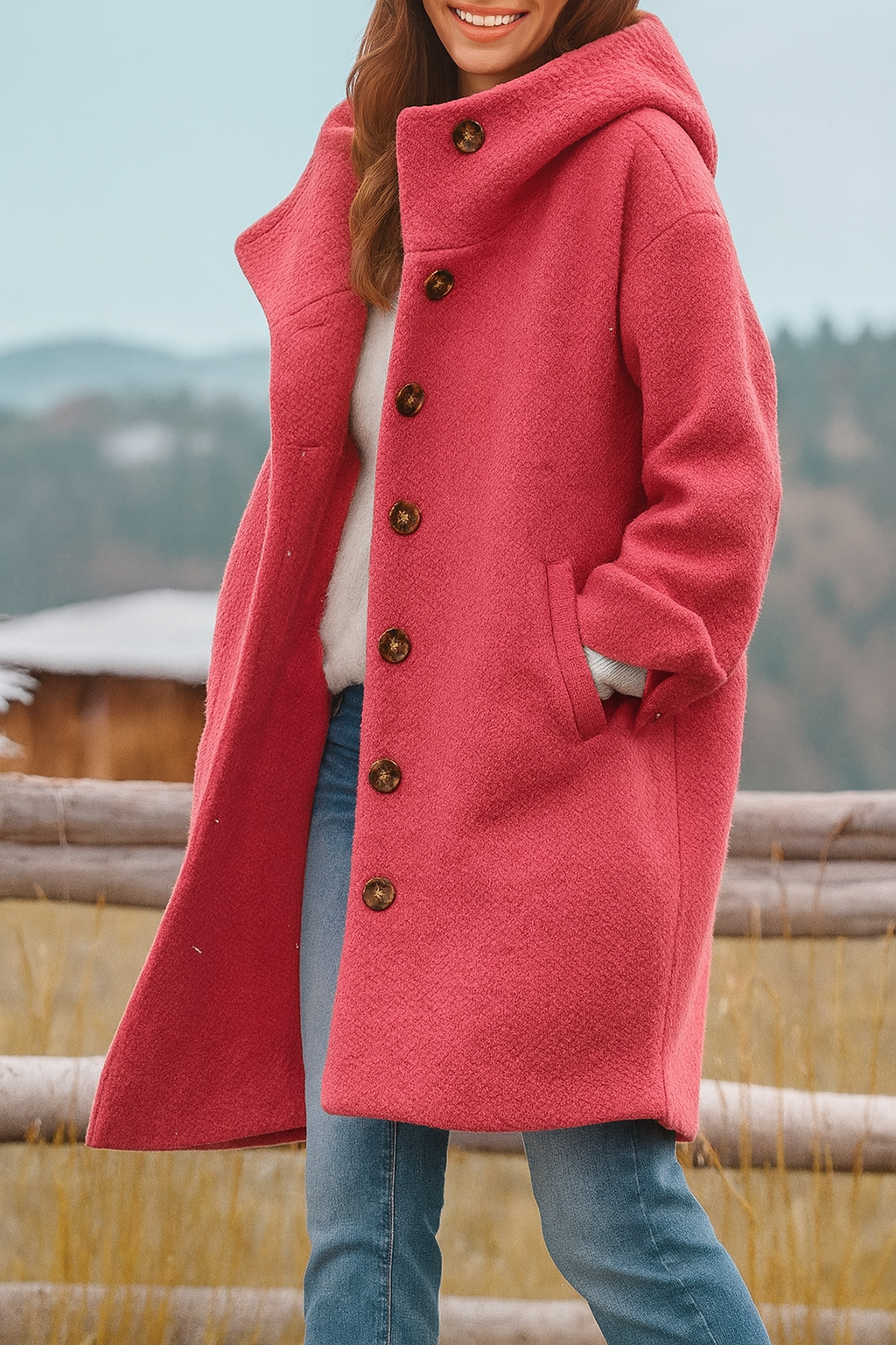 Freja – everyday coat, mid-length and cosy