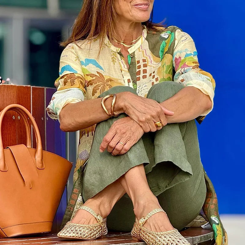 Miréliane – Elegant linen coordinated set