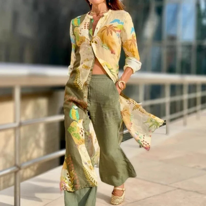 Miréliane – Elegant linen coordinated set