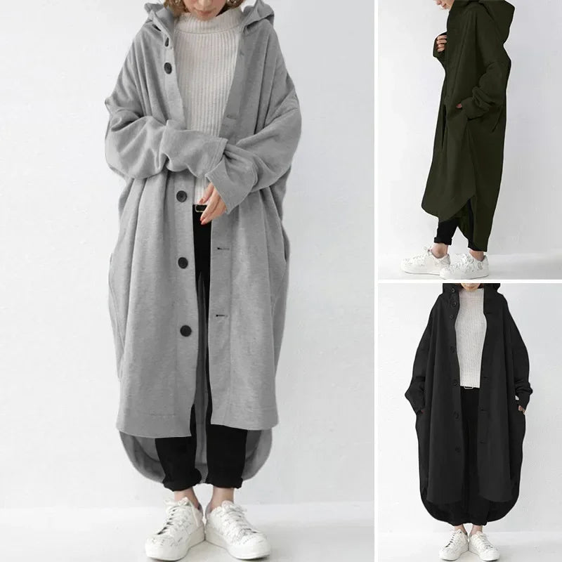 Isolde™ – Longline Hoodie Coat