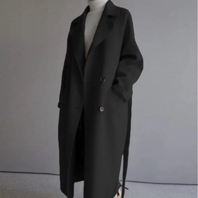 Selene | Casual coat with button closure