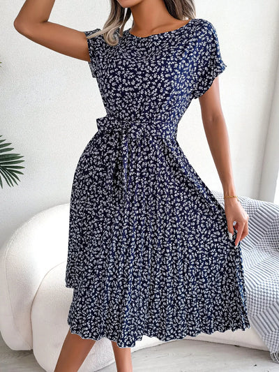 Wendy - Floral High Waist Summer Dress