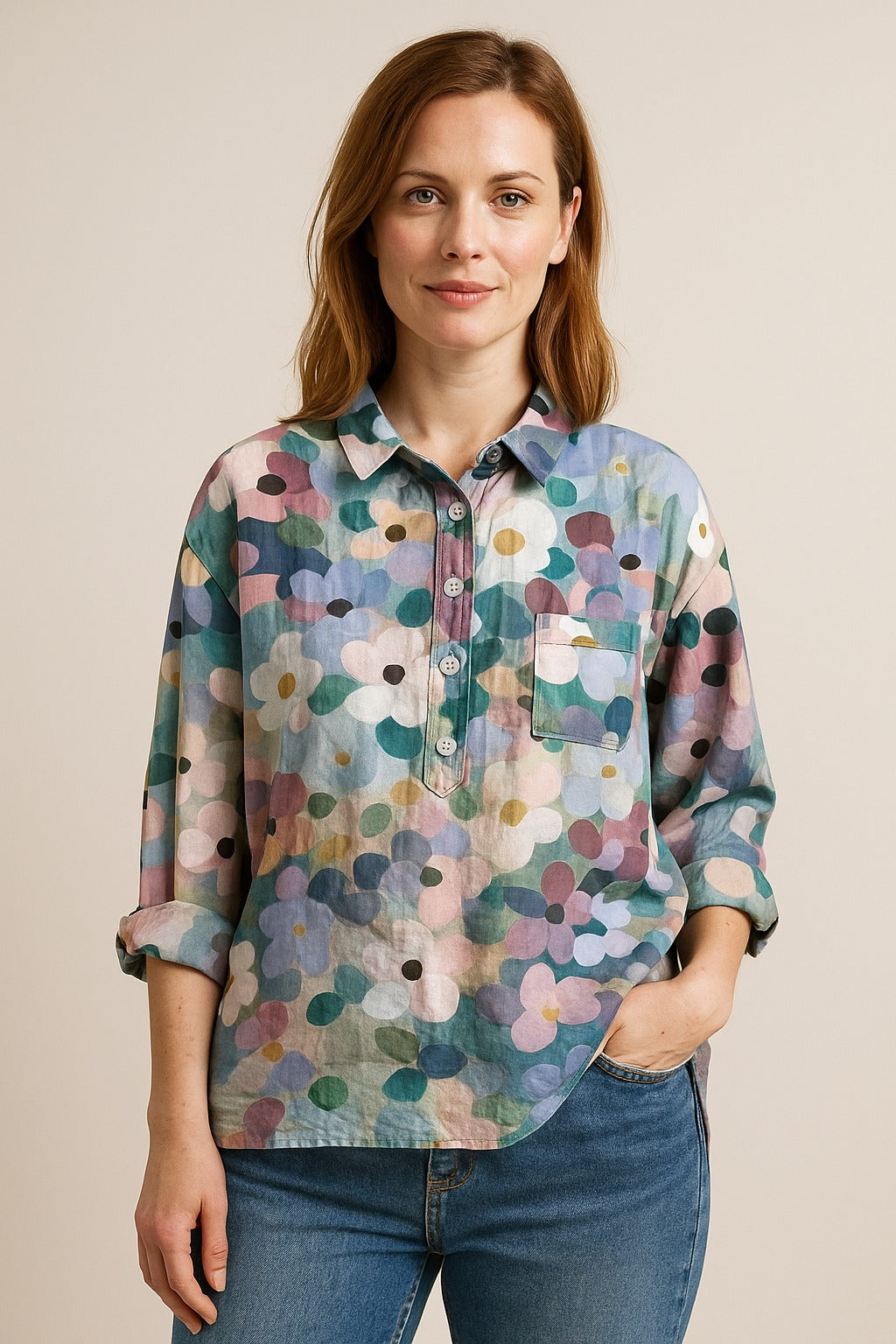 Mary Jane® | Classic Floral Blouse
