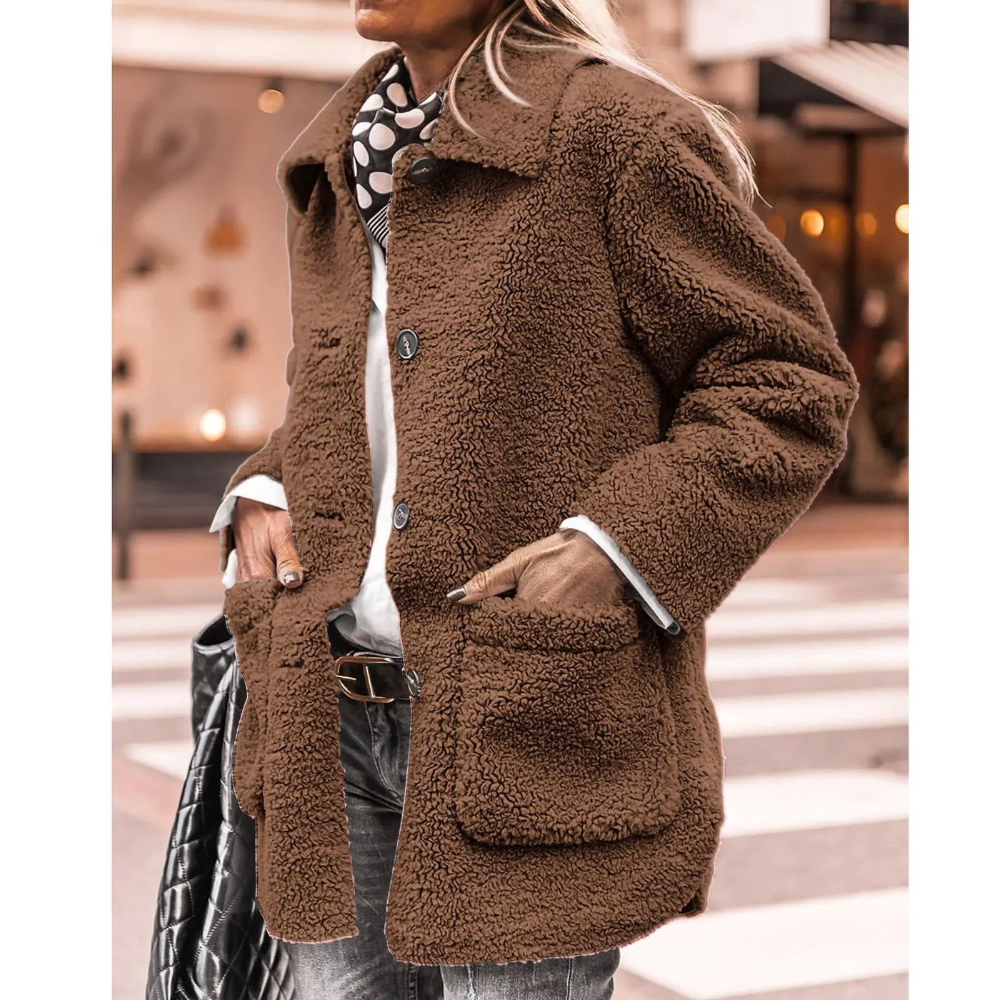 Nora™ Cozy Button-Up Coat