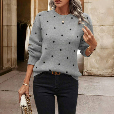 Petra | Elegant Polka Dot jumper
