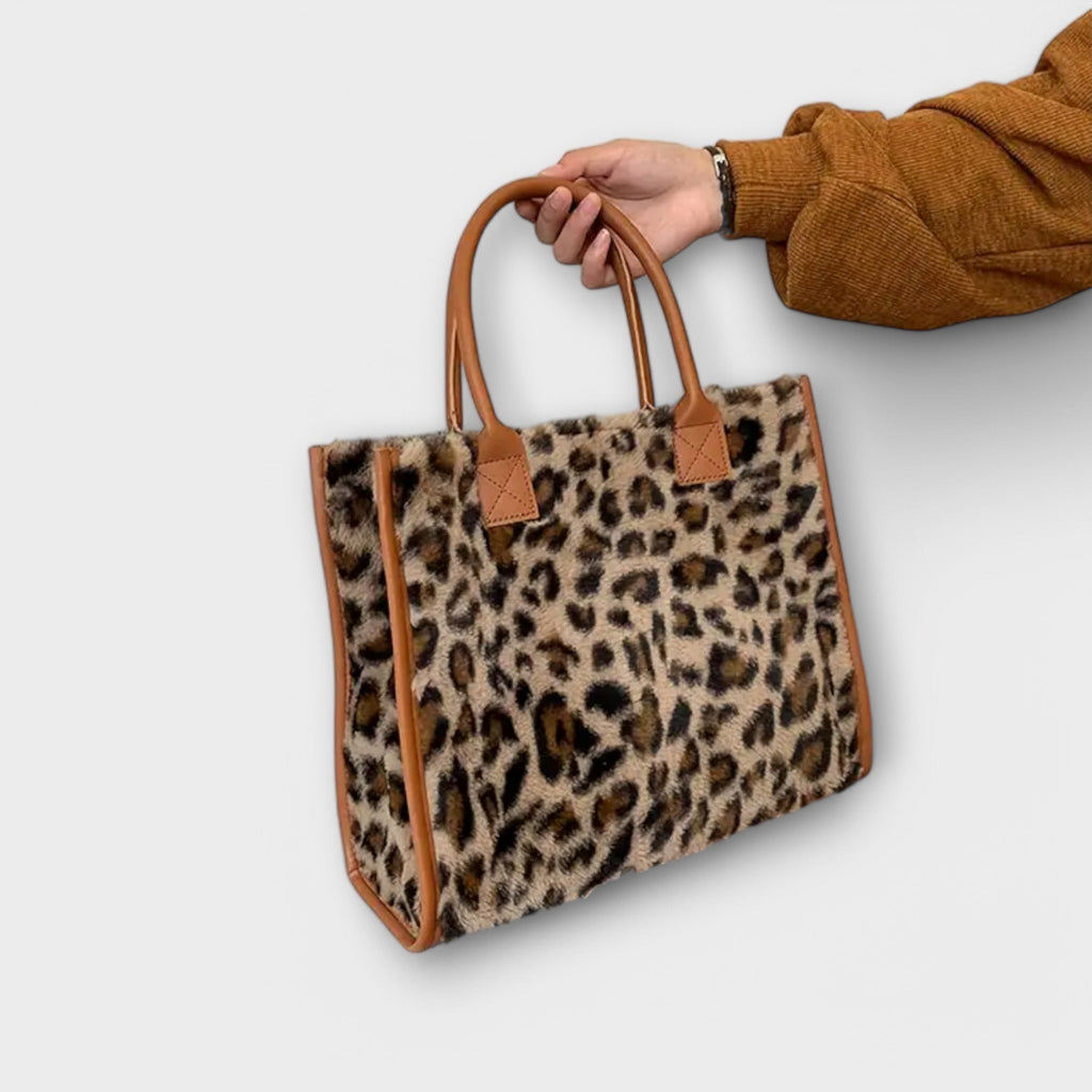 Holly - Stylish Leopard Print Plush Bag