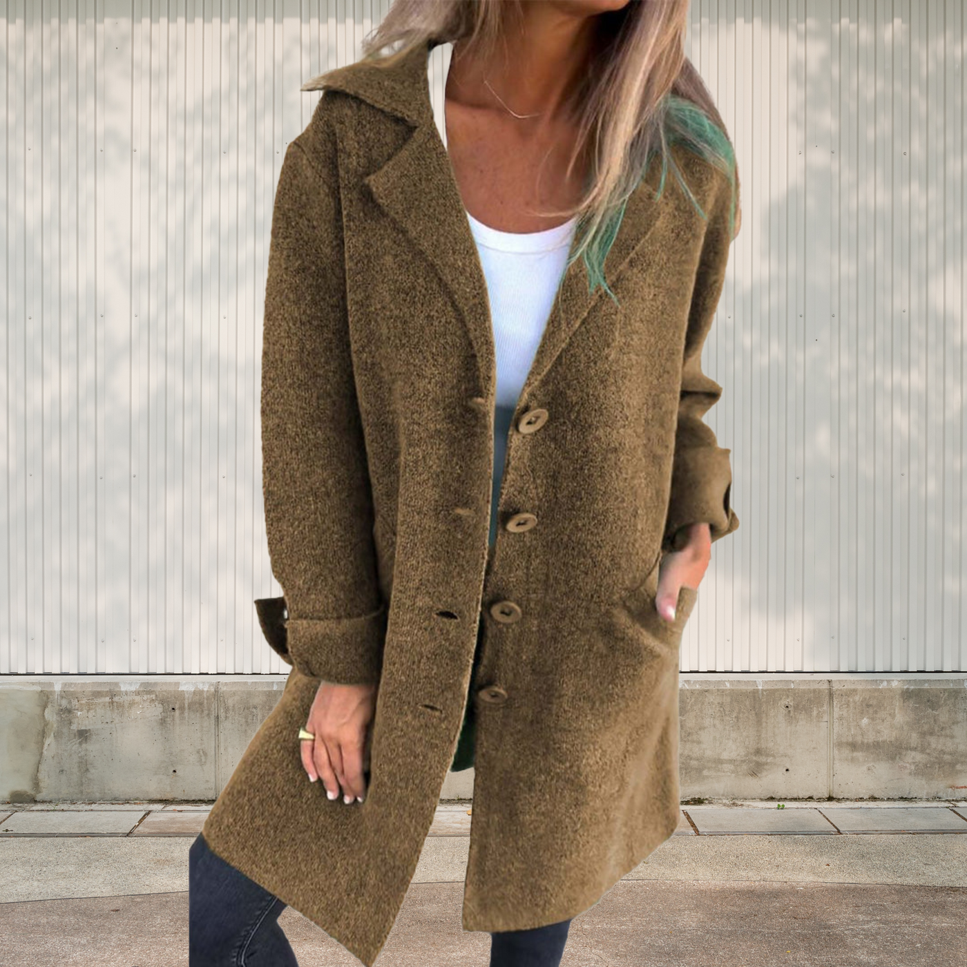 Cleo™ Classic Button-Up Coat