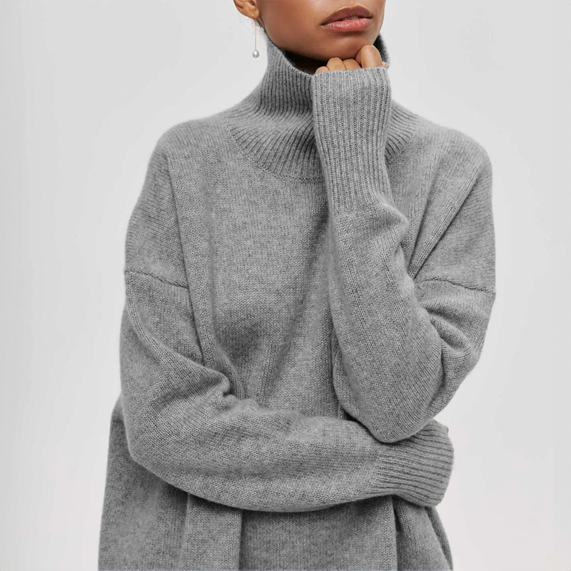 Amelia | Elegant Knitted Roll Neck Jumper