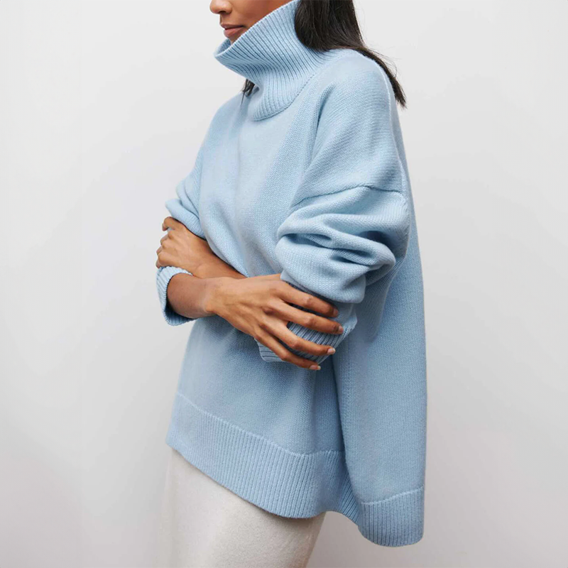 Amelia | Elegant Knitted Roll Neck Jumper