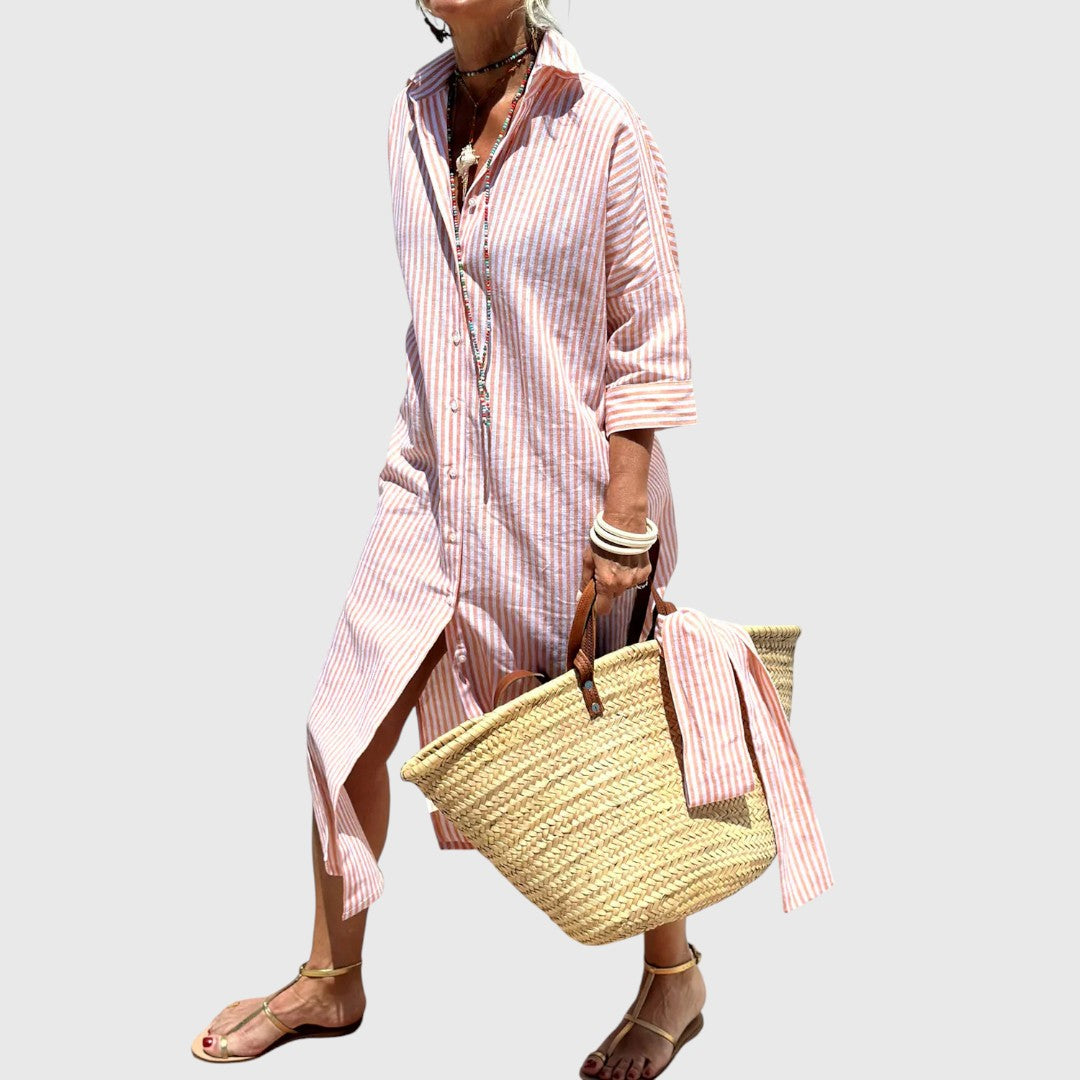 Annamay - Elegant striped shirt dress
