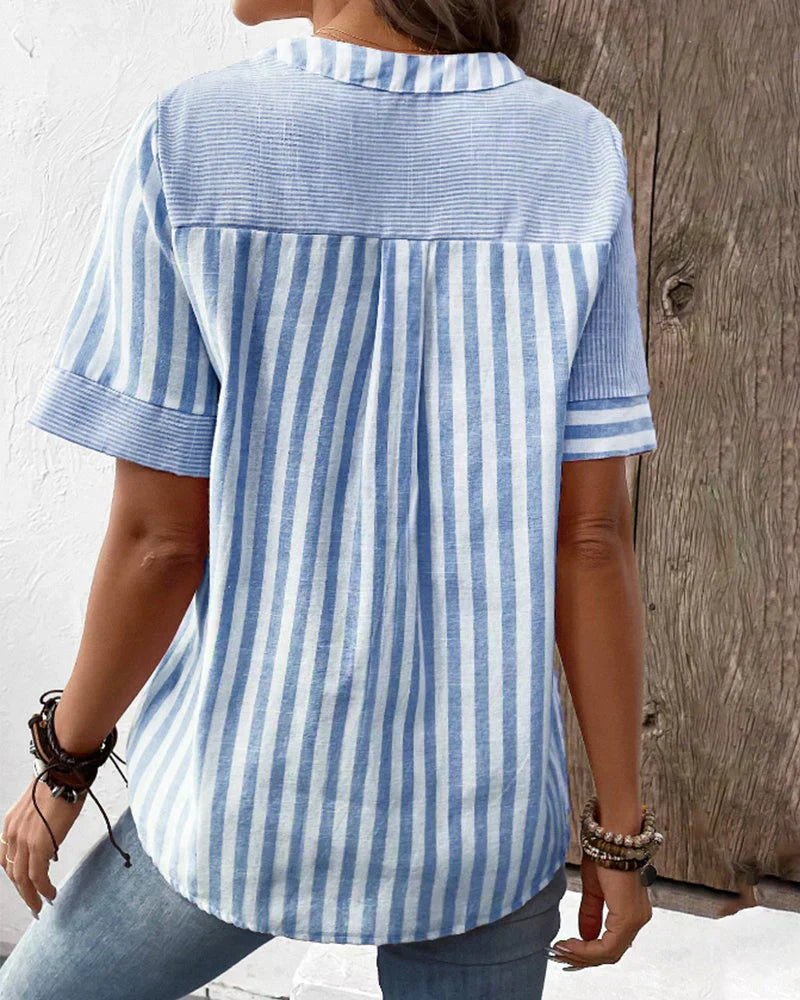 Sandra | Classic Striped Top